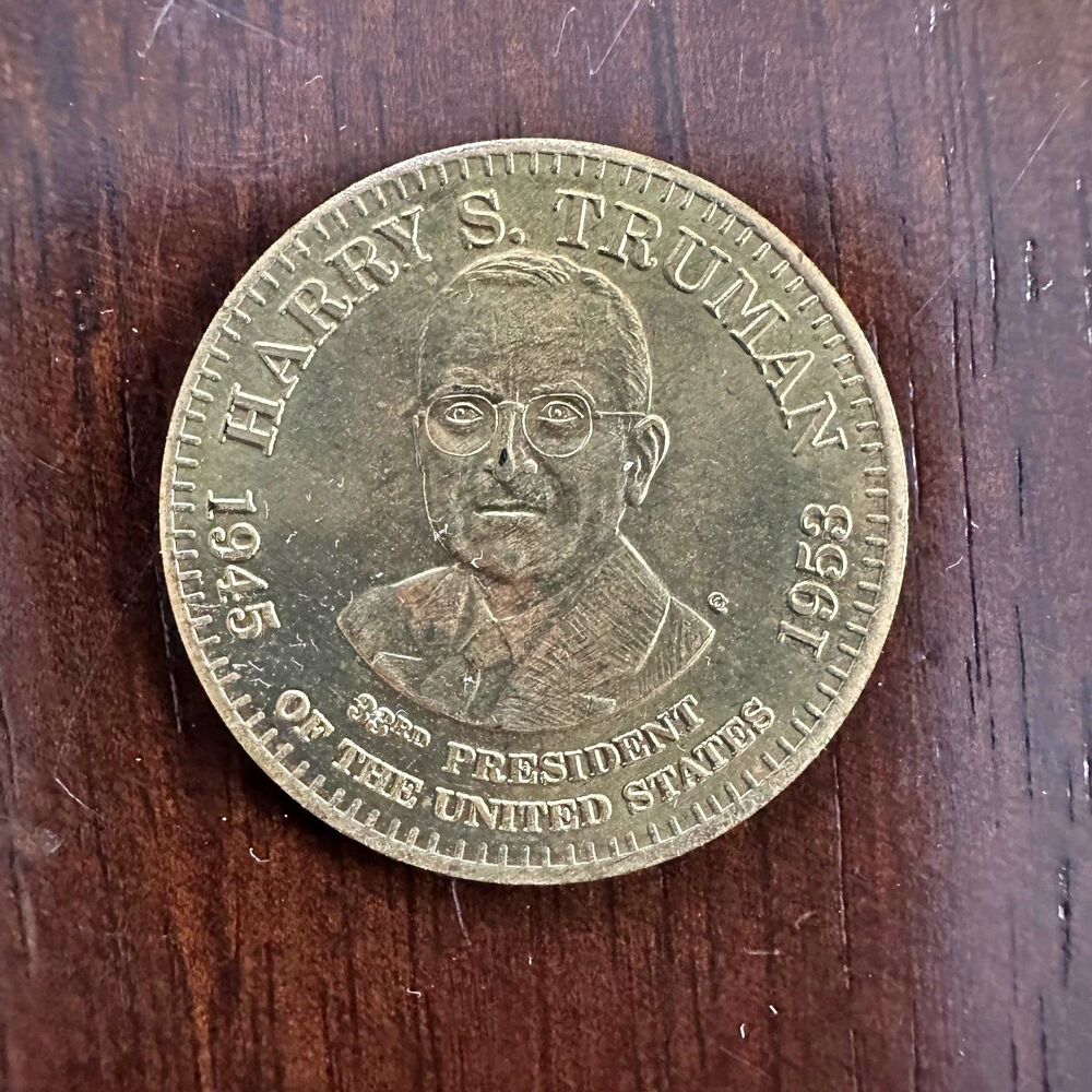Harry S. Truman 33rd President of US Commemorative Medallion Coin Token